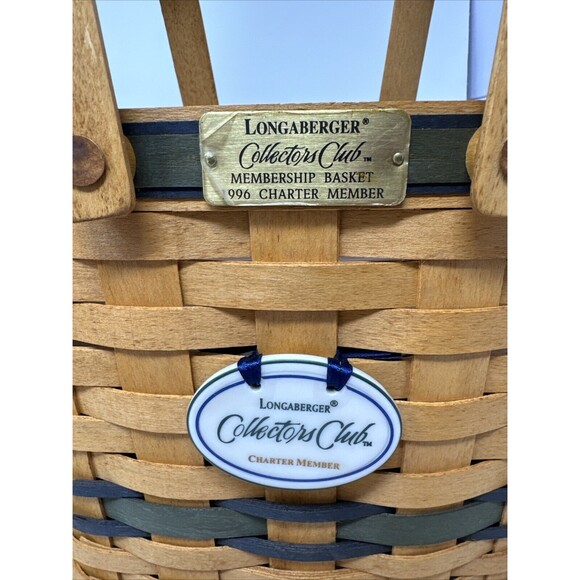 Longaberger 1996 Collectors Club Charter Member Basket Combo FAMILY SIGNED - Picture 11 of 16
